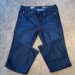 NWOT Gap Long&Lean dark wash short jeans